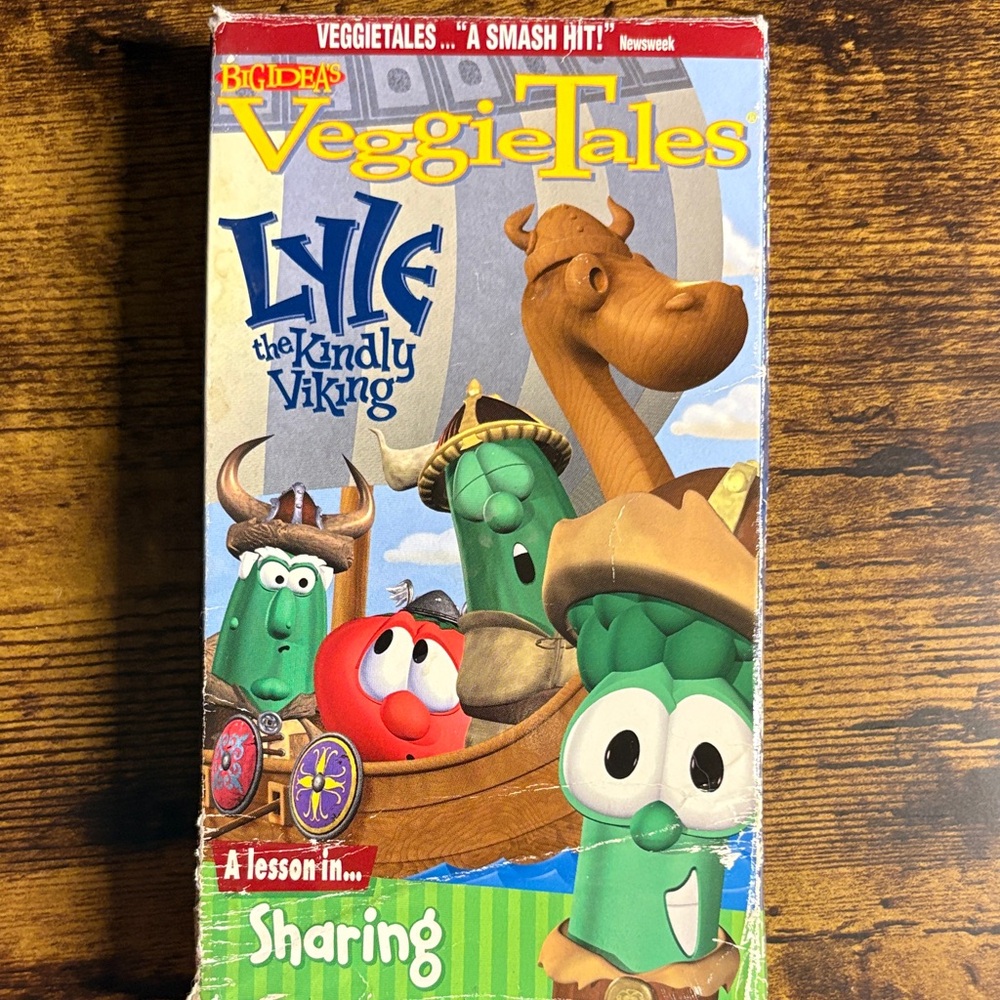 🛑LAST CHANCE🛑VeggieTales Lyle the Kindly Viking VHS BUY NOW